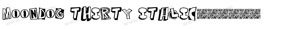 Moondog Thirty Italic字体转换